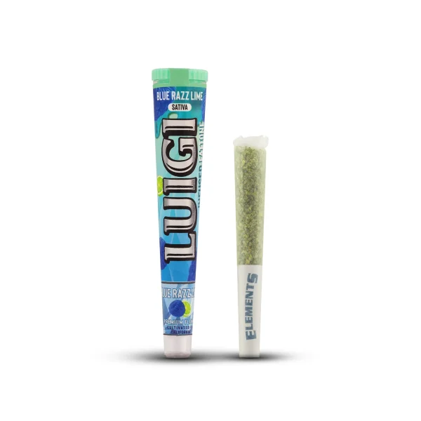 Luigi Blue Razz Lime Fattone Pre Roll